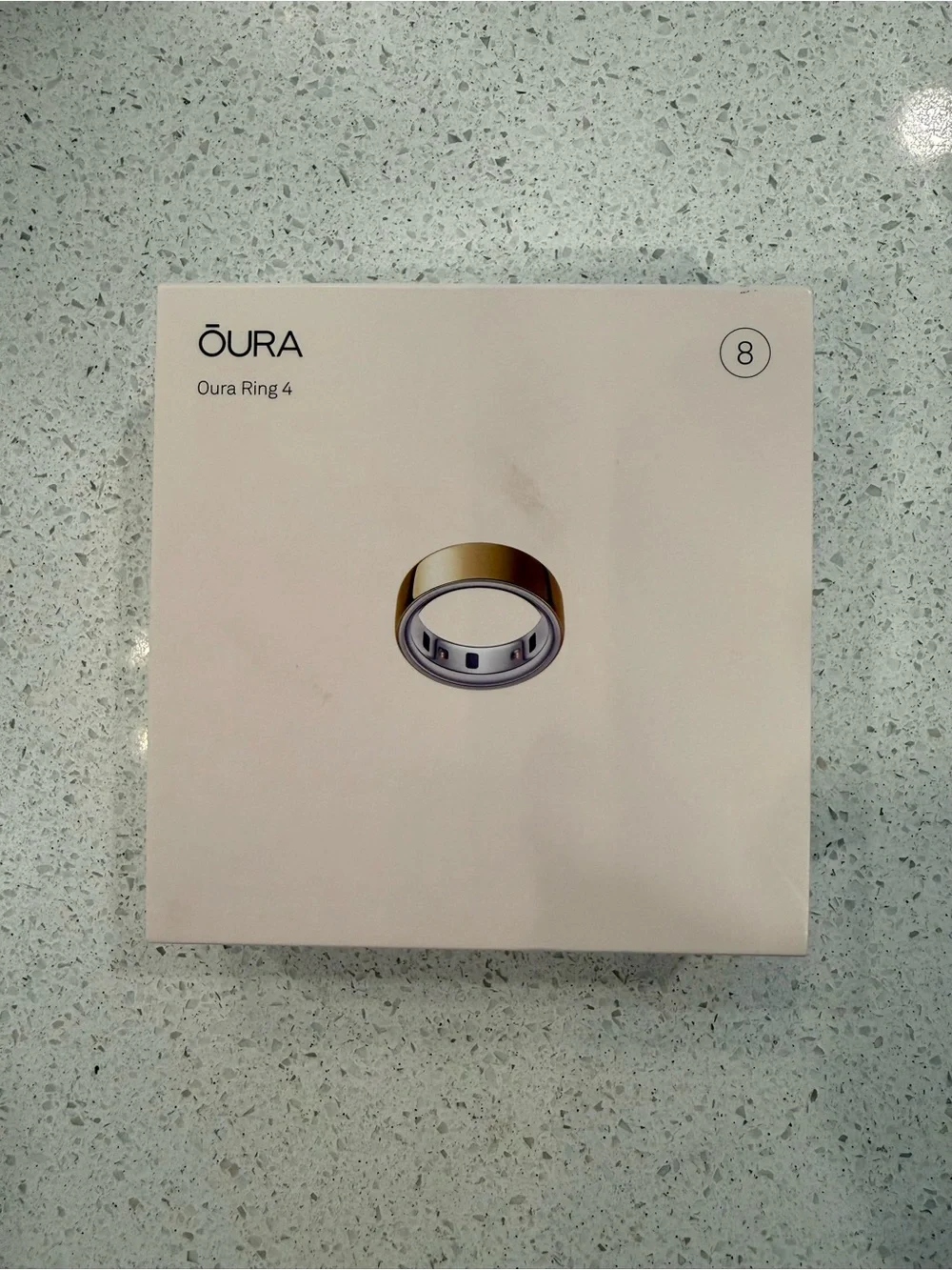 Oura Ring 4 – Gold – Size 8 – Brand New & Factory Sealed